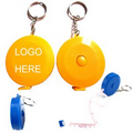 Key Tag Retractable Round Tape Measures